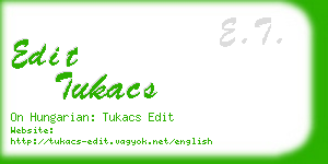 edit tukacs business card